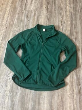 Yogalicious Forest Green Zip-Up Jacket